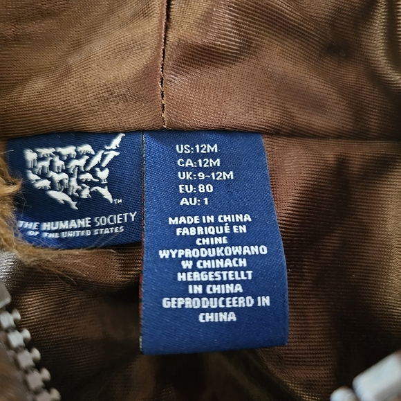 Canadian Moose zip up Humane society of the United States costume - Picture 4 of 9